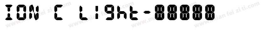 ION C Light字体转换